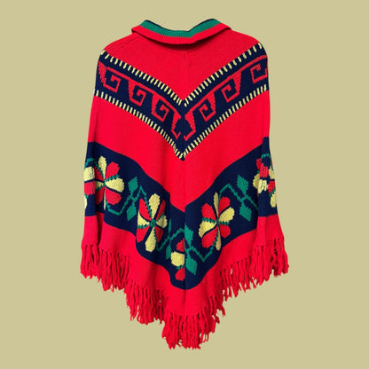 Vintage Knit 60s/70s Poncho