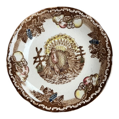 Vintage king Tom Ironstone Thanksgiving 6” Plate