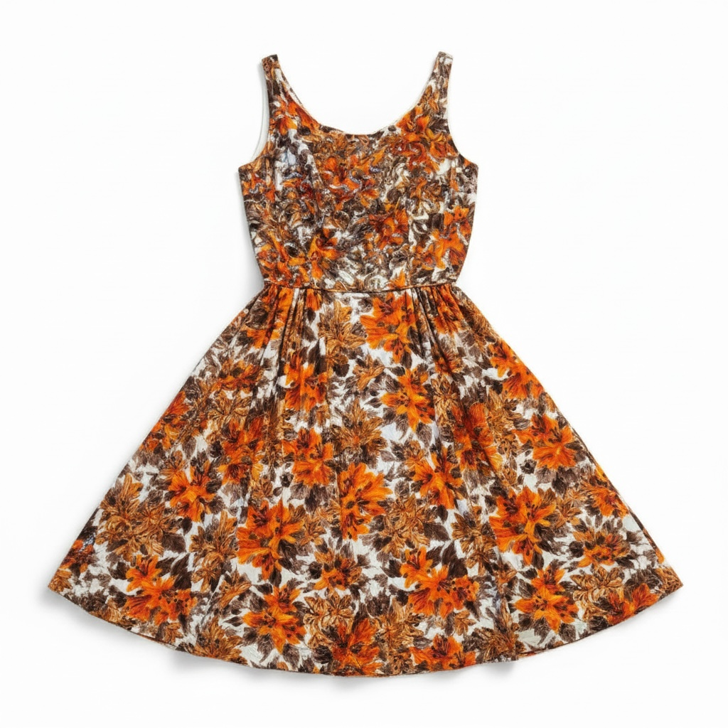 Vintage 1950s Floral Cocktail Dress, size xs Dirty Work Vintage Vintage 1950s Floral Cocktail Dress, size xs Dirty Work Vintage