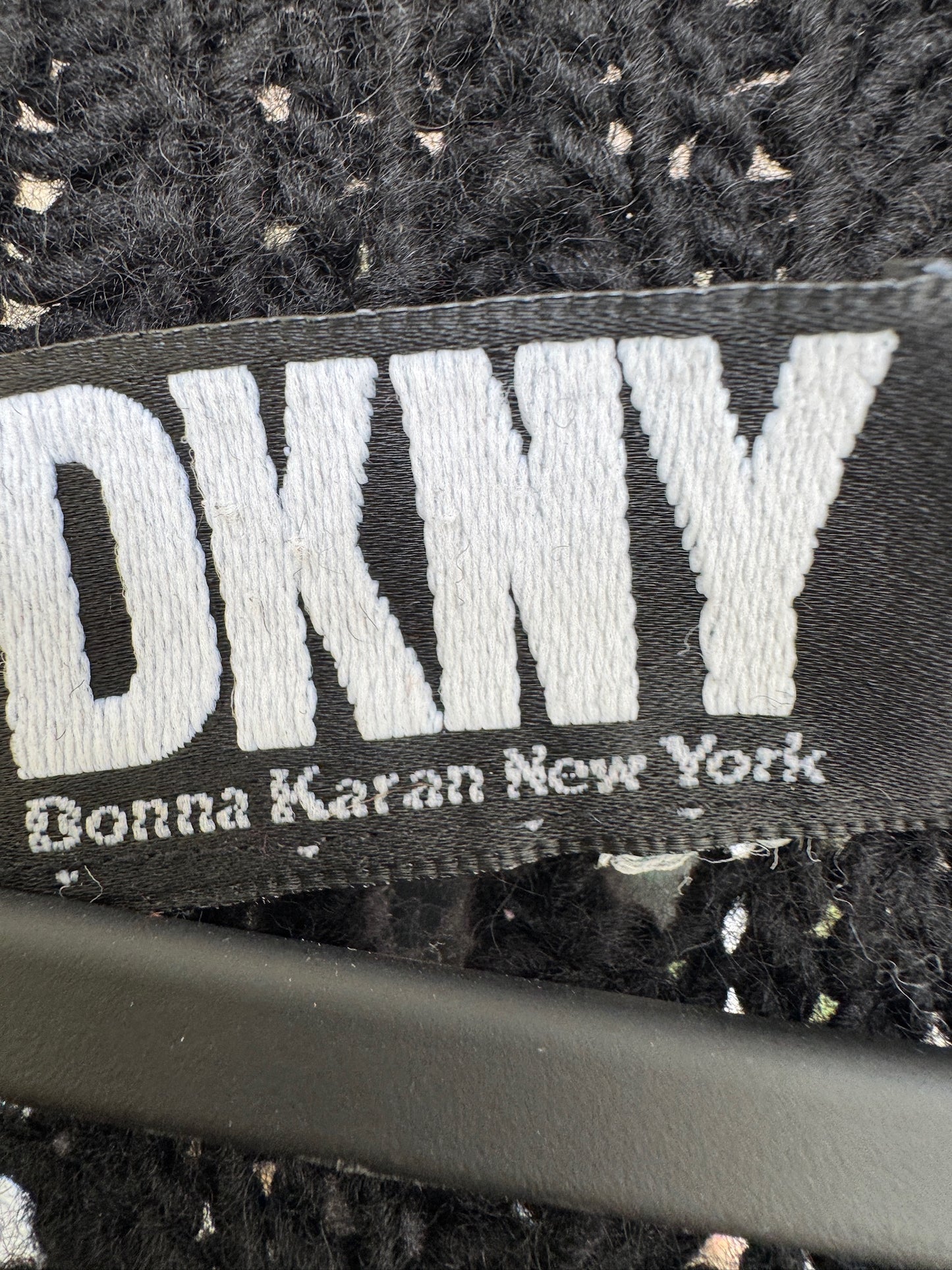 DKNY | Donna Karan New York | Black Relaxed Fit Chunky Knit Sweater, Size XXL