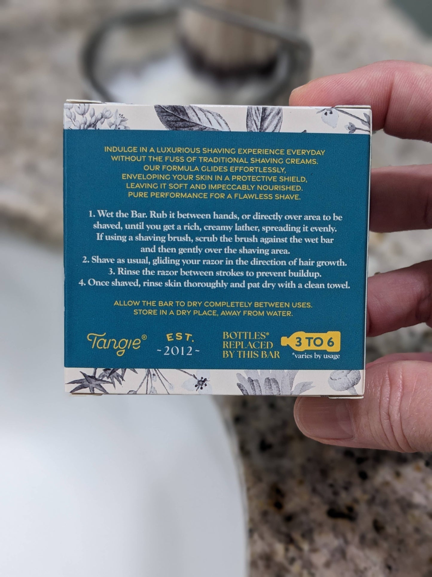 Tangie Shave Cream Bar – Zero Waste Face & Body
