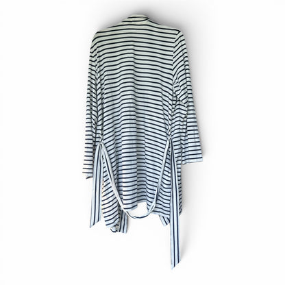Lands End Black and White Striped EUC, Size L/XL