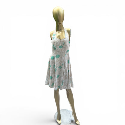 Vintage Hilo Hattie Halter Sundress, Made in Hawaii, Retro Pin-Up, Size 6