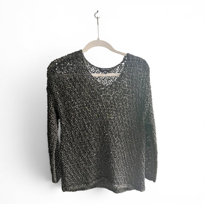 Eileen Fisher Loose Knit Italian Yarn Sweater, size large