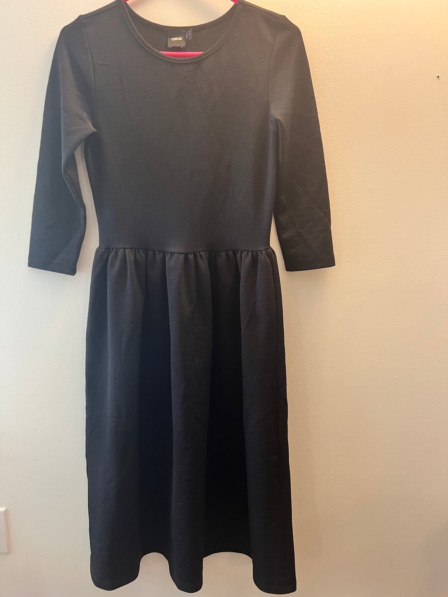 ASOS Black Midi Dress size 2