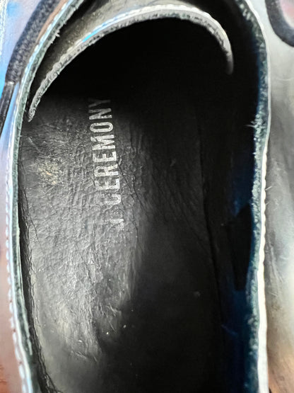 Ceremony Brand Silver Lace-Up Shoes, size 6.5