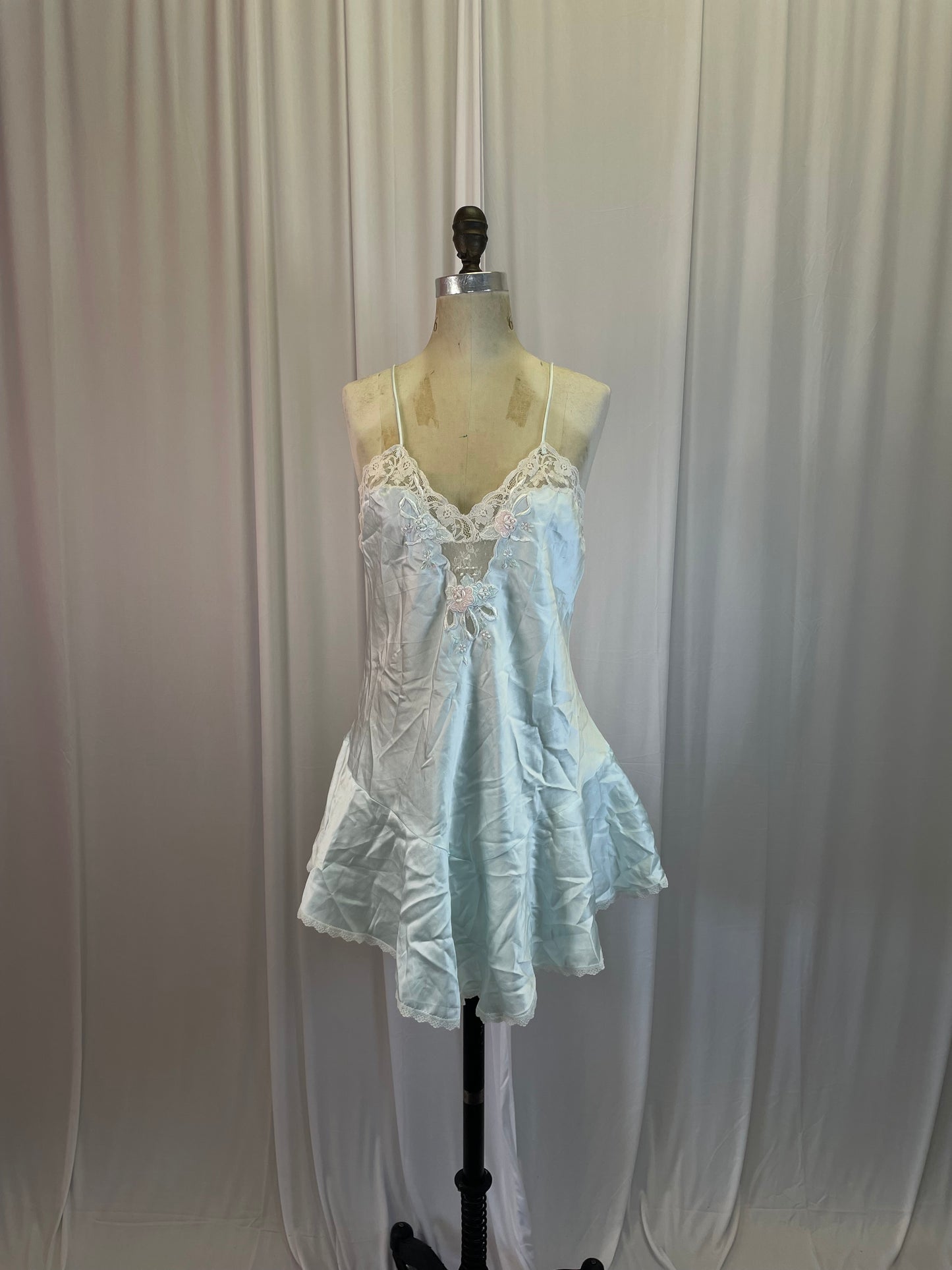 Vintage 90s 2-Piece Peignor and Negligee Set, size m