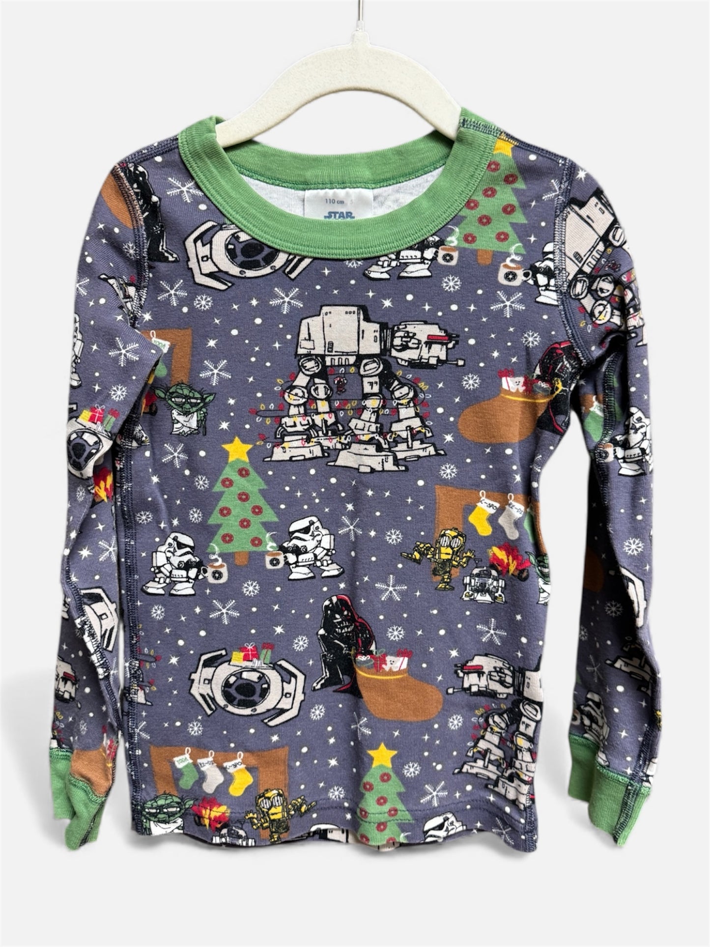 Hanna Andersson Kids Christmas Star Wars Pajamas, size 5