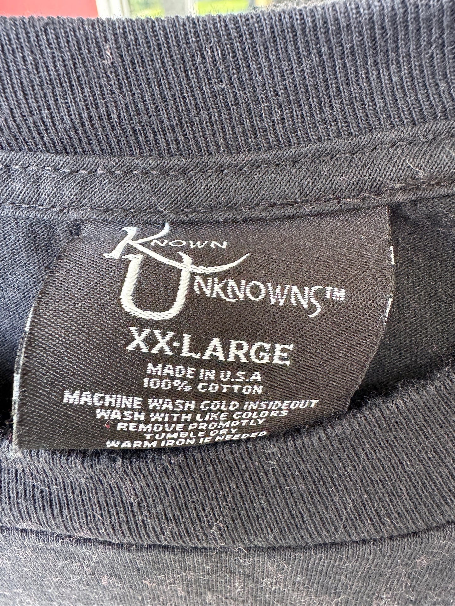 Rat Pack Black T-Shirt, Known Unknowns, Size XXL