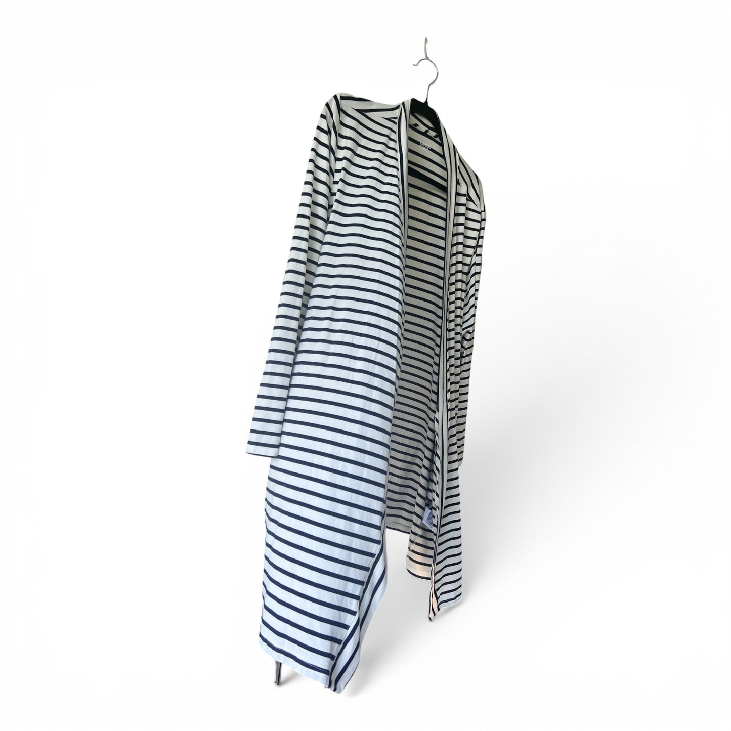 Lands End Black and White Striped EUC, Size L/XL