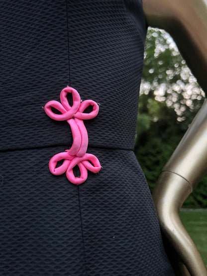 Black/Pink Vintage Sheath Dress