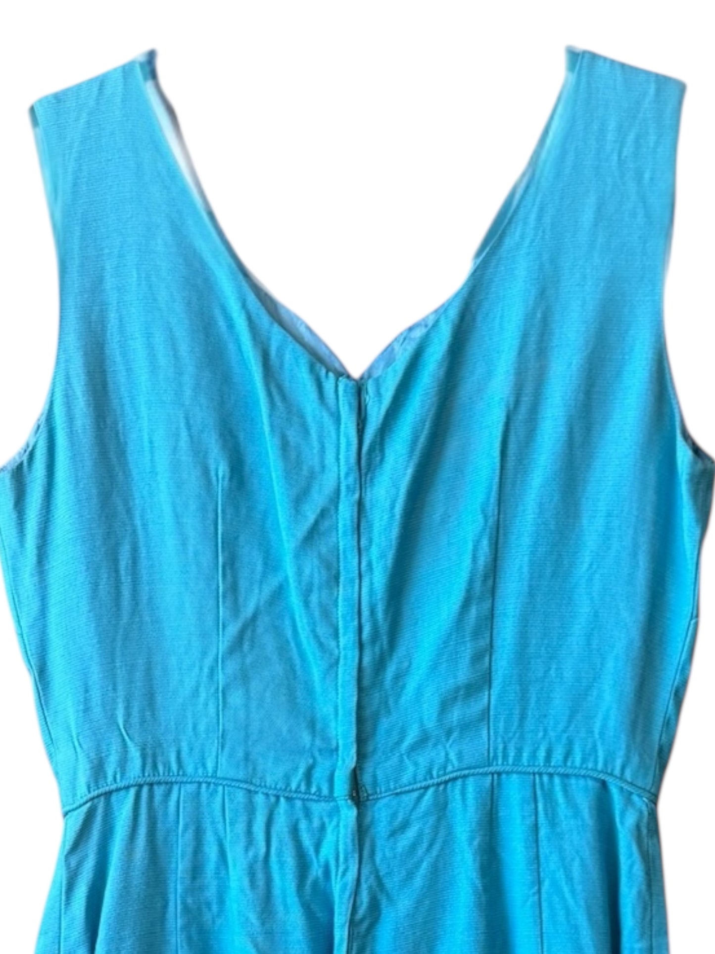 Vintage 1950’s Blue Sleeveless Cocktail Dress, size m