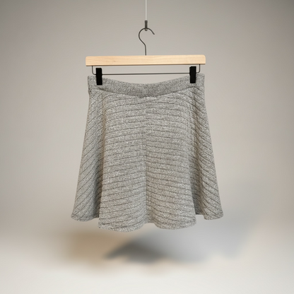 Zara Trafaluc Gray Fit & Flare Skirt, size m