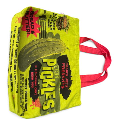 Trader Joe’s Pickle In A Jar Canvas Tote Bag | Shopping Bag
