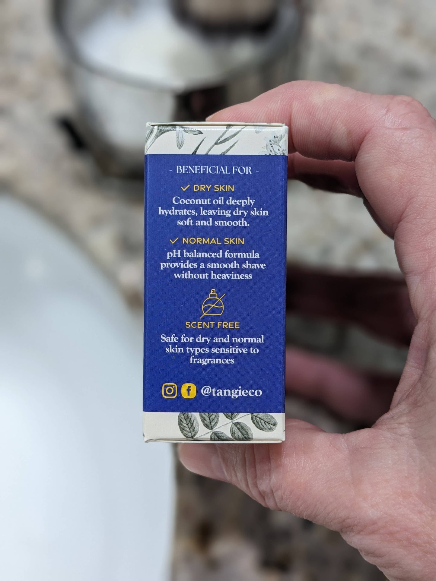 Tangie Shave Cream Bar – Zero Waste Face & Body