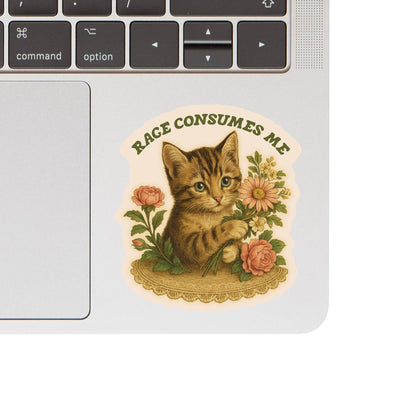 “Rage Consumes Me” Feisty Kitty Cat Sarcastic Cute High Quality Vinyl Sticker