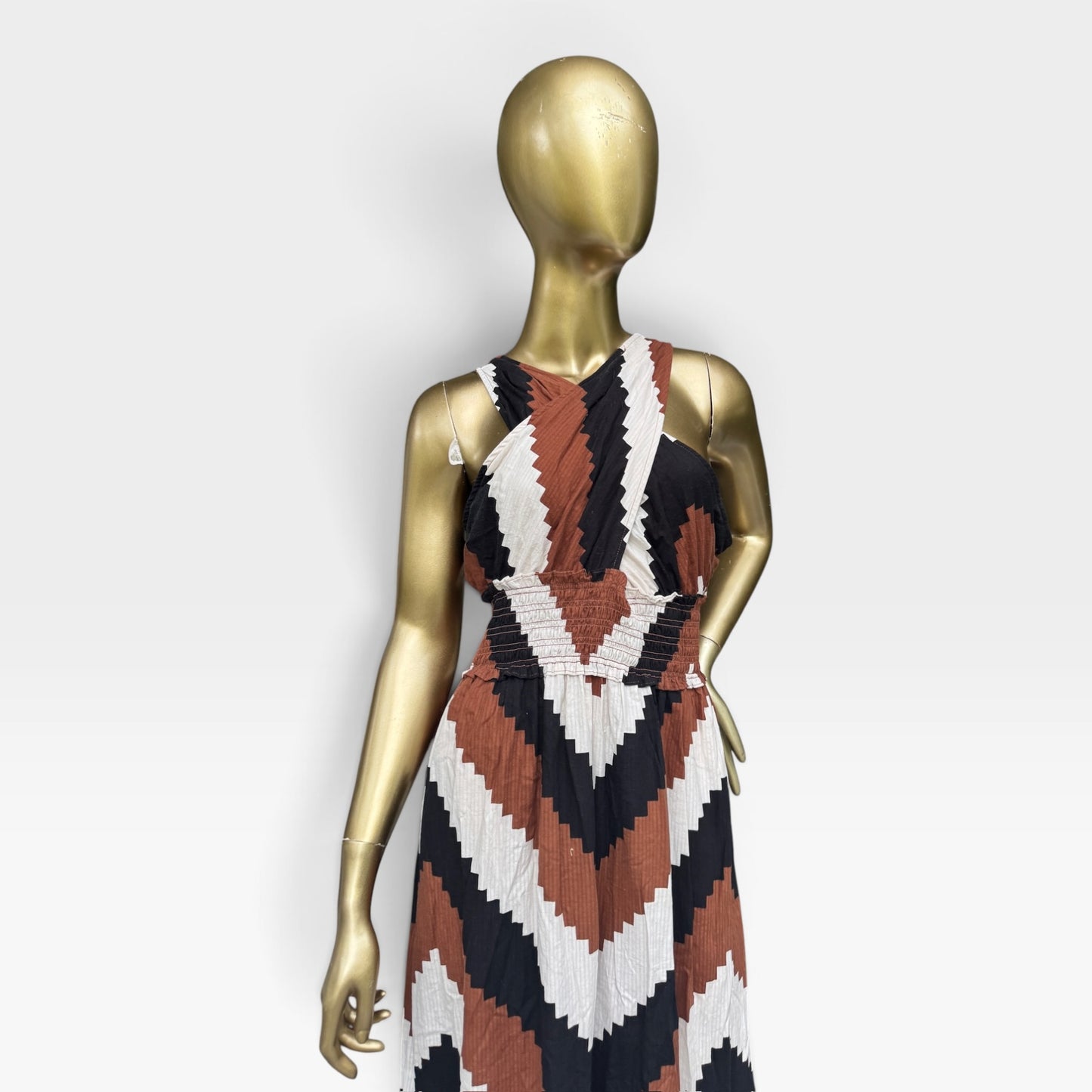 EUC Anthropologie Plenty by Tracy Reese Halter Maxi Dress, Size L