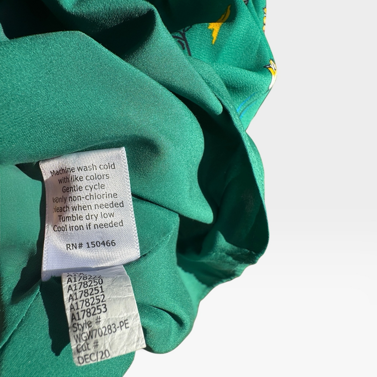 41 Hawthorn Midnight Scallop Detail Floral Tulip Dress in Green, Size MP