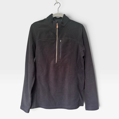 Sherpa Adventure Gear Men’s Black Fleece Sweatshirt Jacket, Size Medium