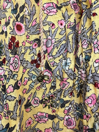 Vintage OPC Bohemian Indian Peacock Print Festival Blouse, Size L