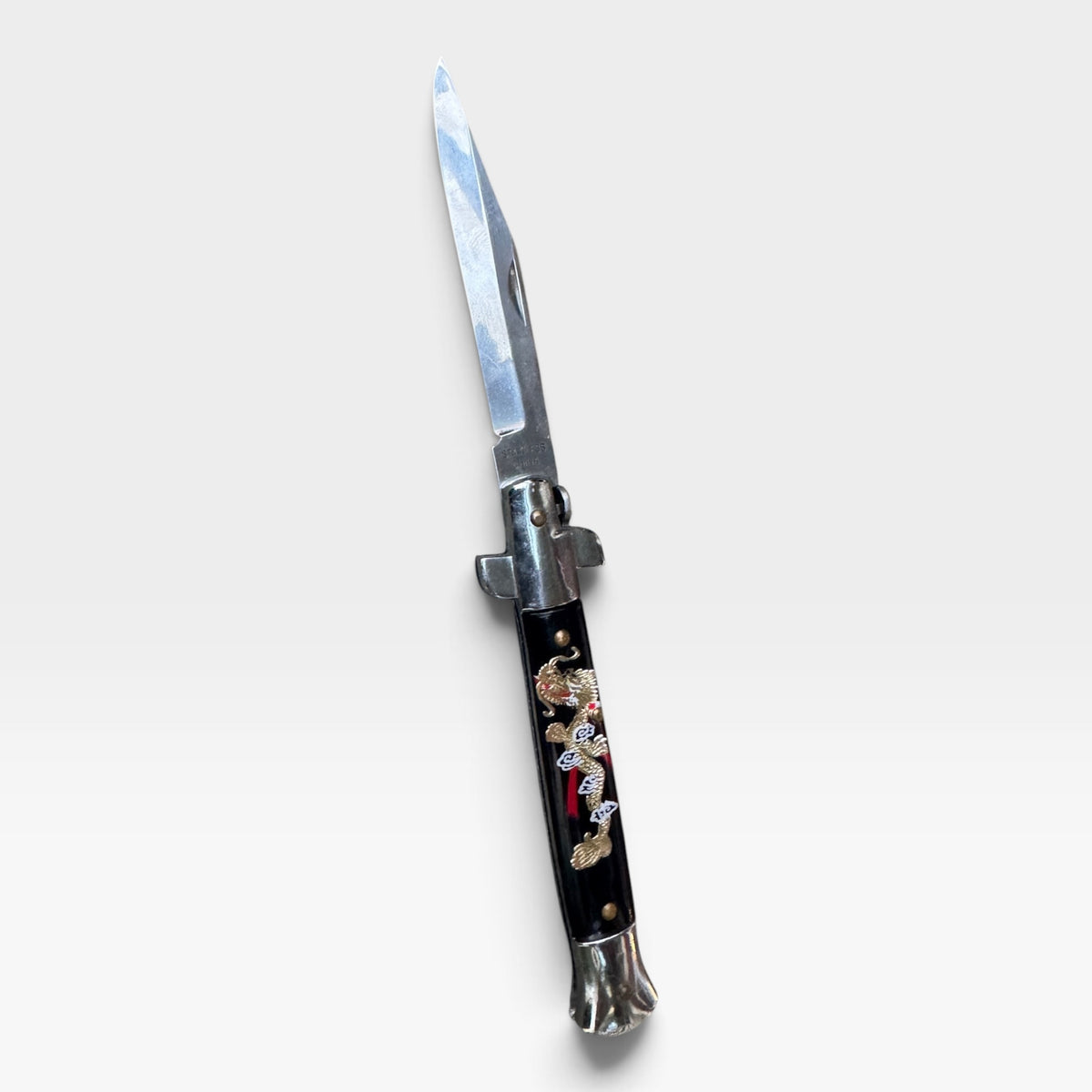 Vintage Japanese Dragon Swinguard Stiletto Pocket Knife