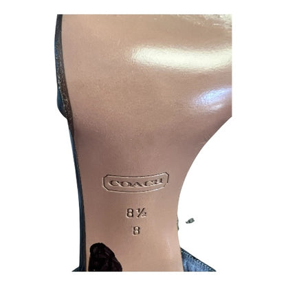 Coach Clear Logo Design Heels size 8.5