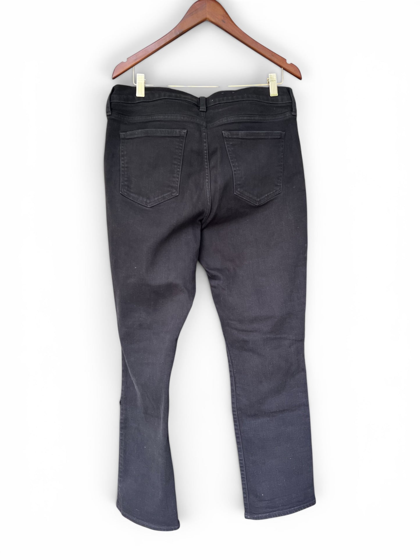 Gap Classic Straight Mid Rise Black Jeans, Size 16 / 33
