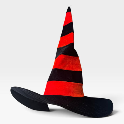 Witch’s Hat, Black & Orange Striped, Halloween, Adult Costume