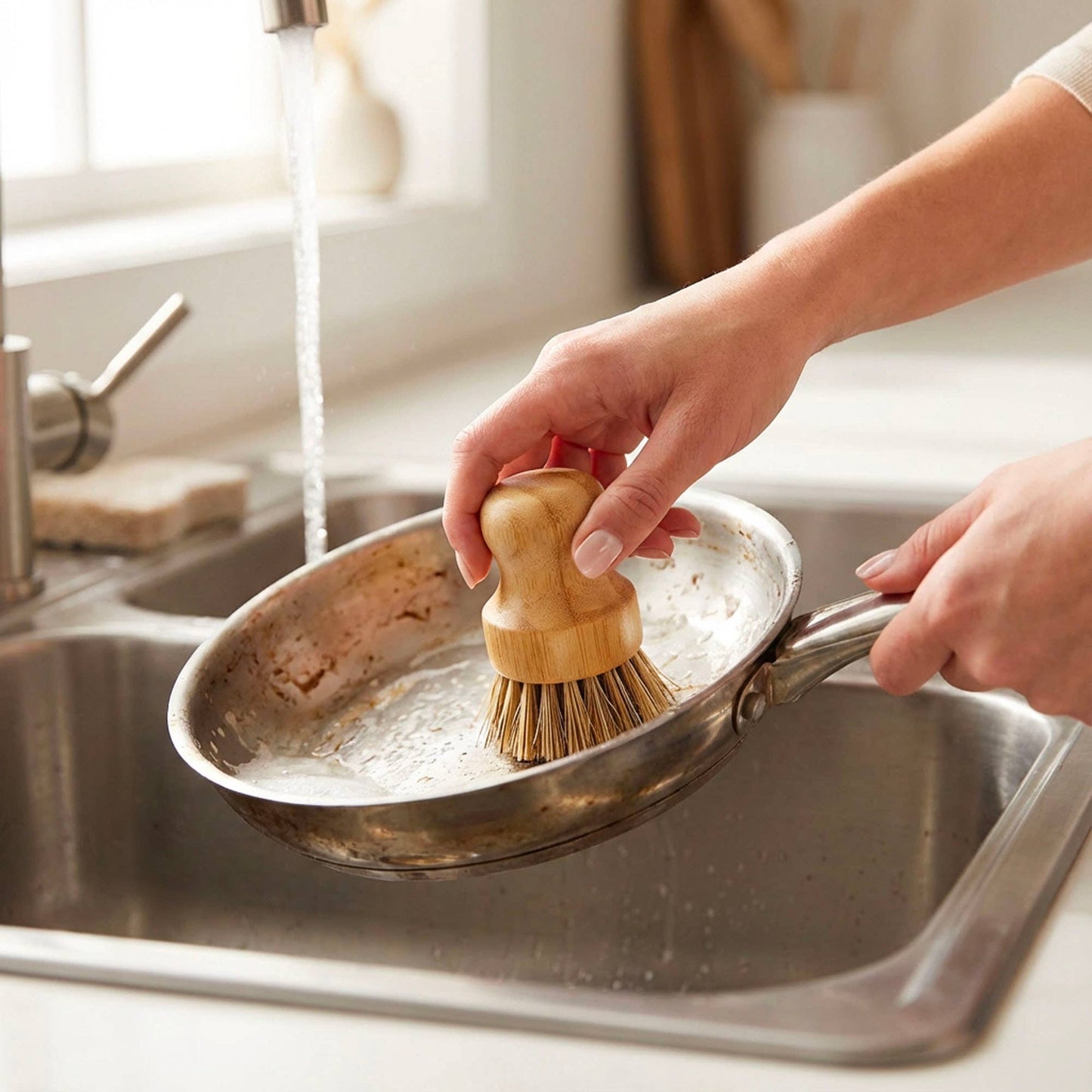 Bamboo Pot Scrubber | Kitchen | Summer Bestseller