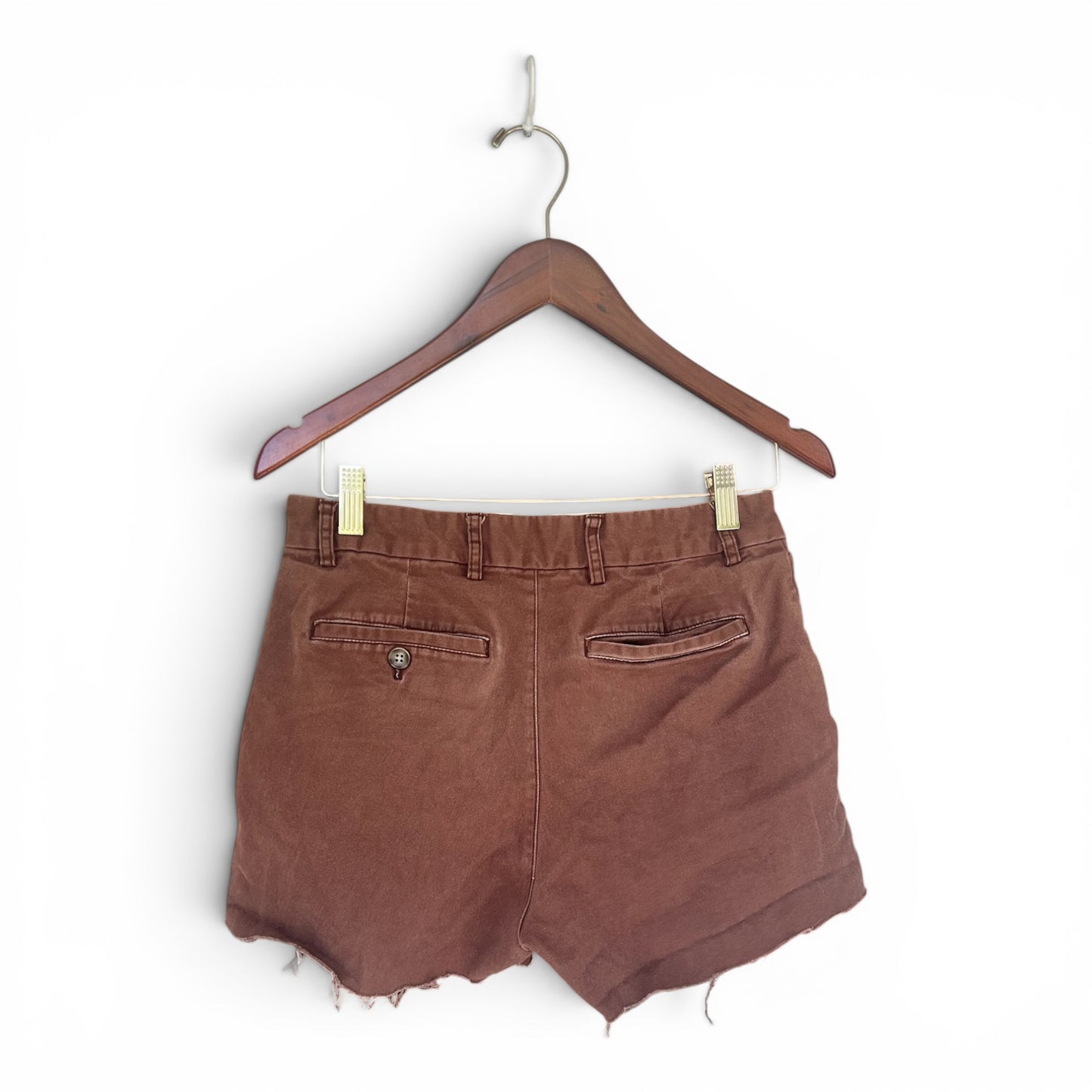 Old Navy Cut-Off Chino Brown Shorts, Size 28