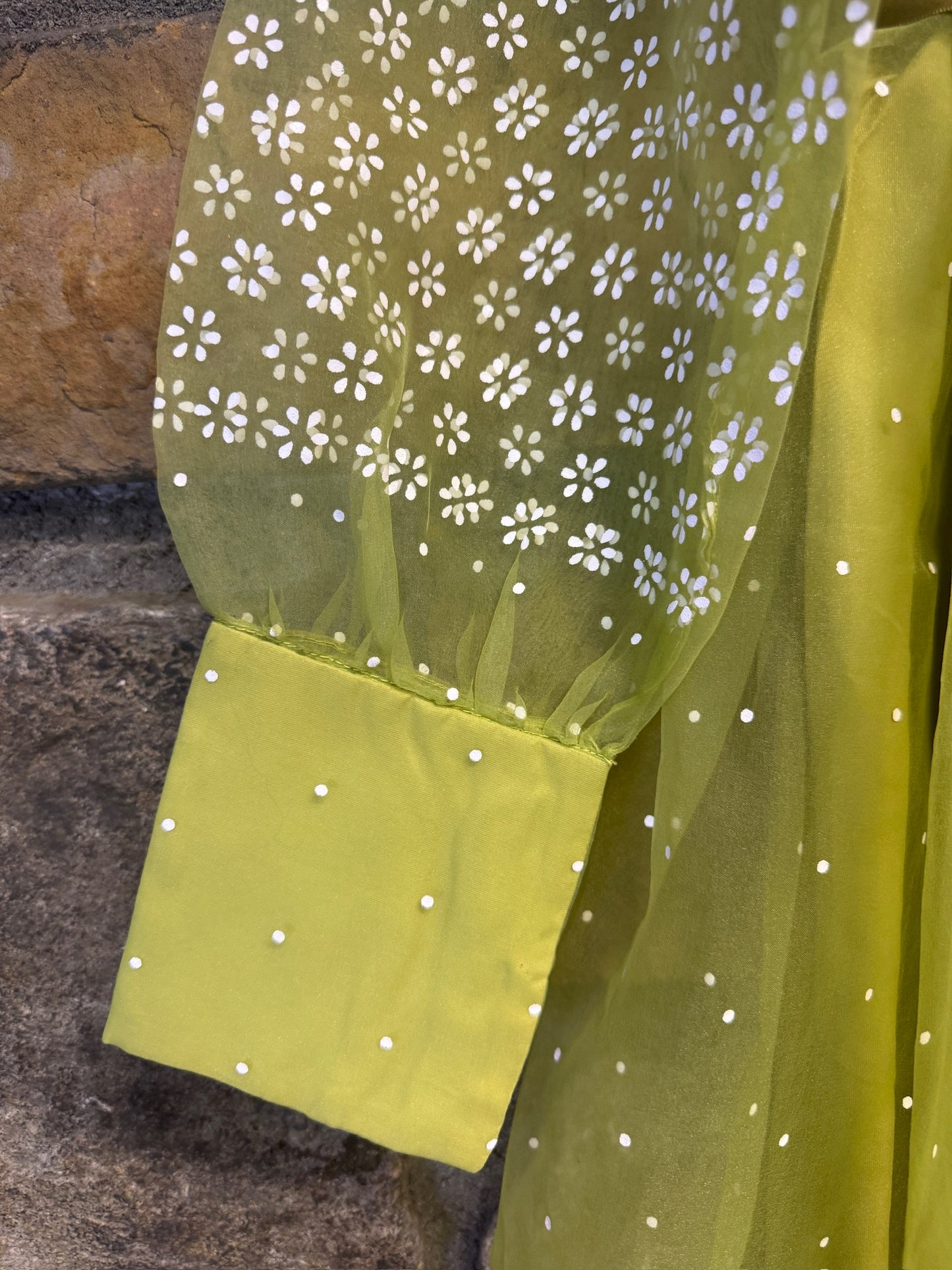 1970s Green Formal Dress/Gown, size s