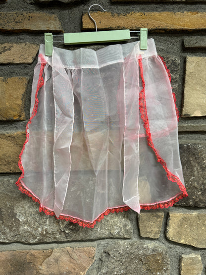 Vintage Pink Santa Christmas Apron