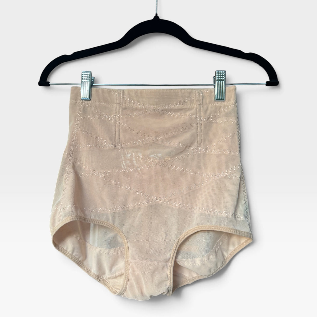 High-Waisted Tummy Control Pink/Nude Underwear, Unworn, Washed, Size M
