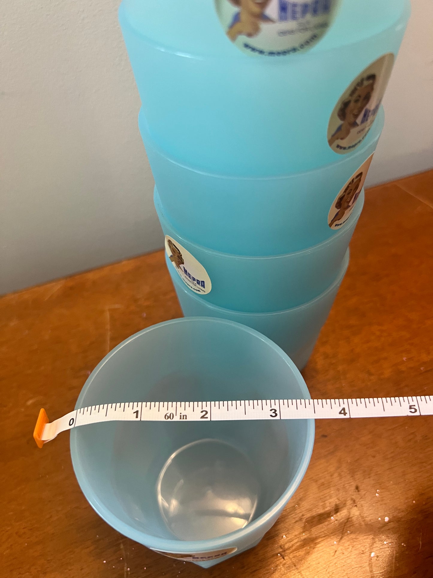 Mepra of Italy—6 Low Tumblers Set, Lt Blue