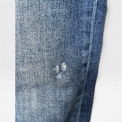 Loft Jeans, Artistically Mended Knee, Skinny With Ankle Vents, Size 27/4