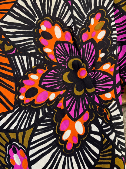 Vintage 60s/70s Neiman Marcus Bold Pattern Dress, size m