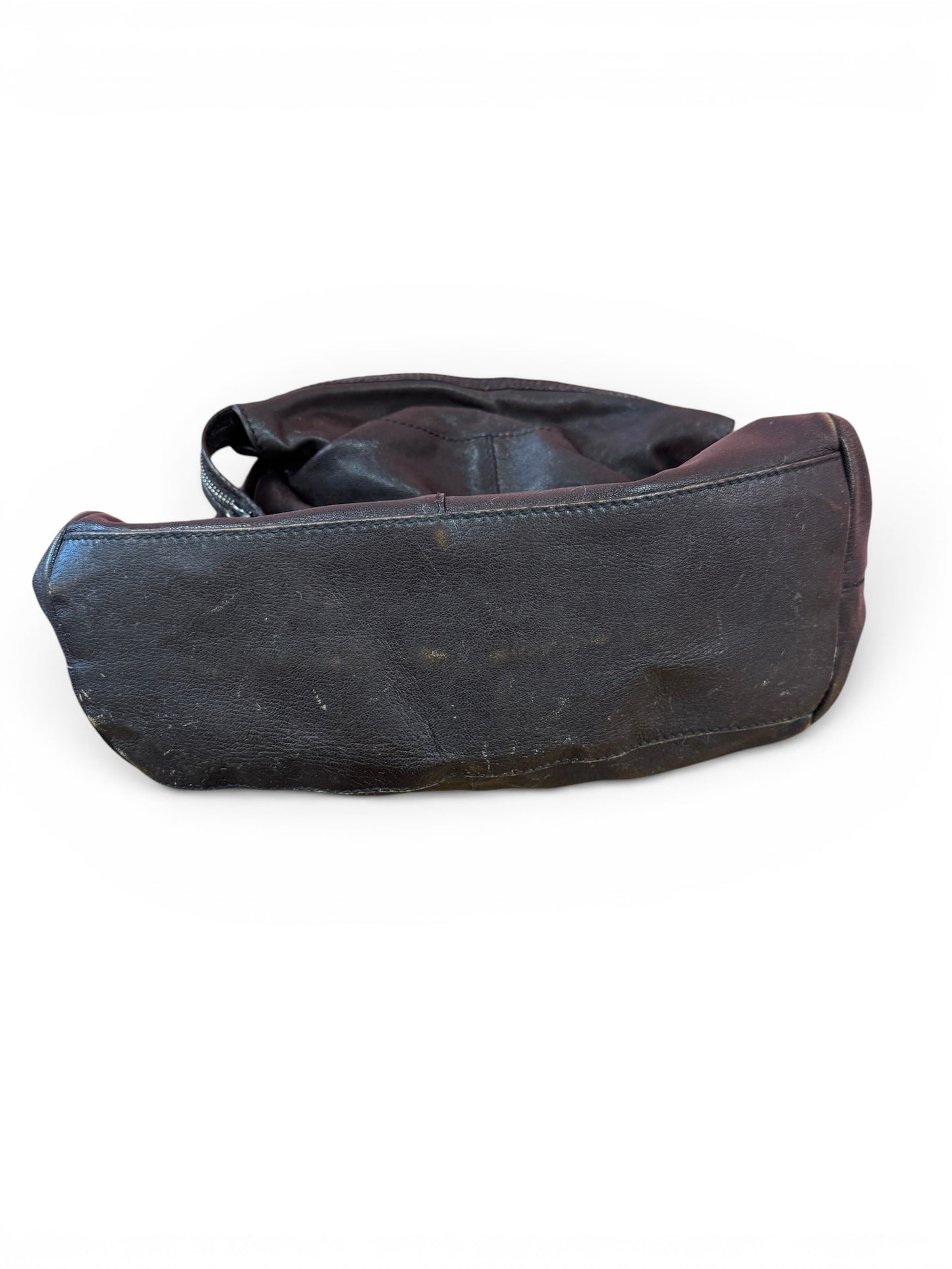 Y2K D&G Dolce & Gabbana Brown Leather Slouchy Hobo Bag
