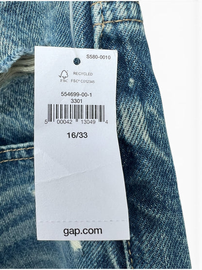 NWT Gap Cheeky Straight Denim Jeans, size 33/16