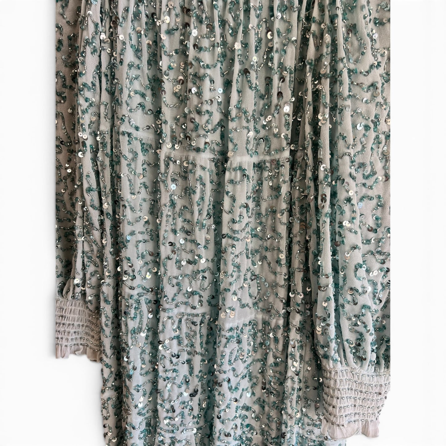 NWT Alice + Olivia Blue Sequin Mini Dress, size xs