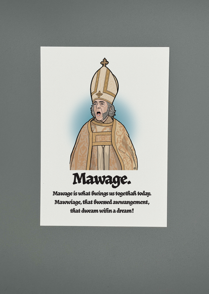 Mawage – Funny Wedding Greeting Card | Princess Bride