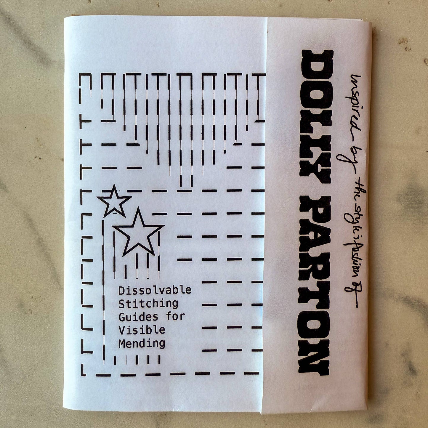 Dolly Parton Mending + Embellishment Transfer — Visible Mending