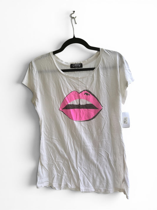 NWT Signorelli Bloomingdale’s Pink Lips T-Shirt, Size L