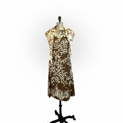 Deadstock Vintage 60’s R+K Originals Dress with Matching Scarf, size s