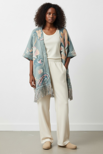 NWT Anthropologie Blanket Shawl Cardigan Sweater, one size