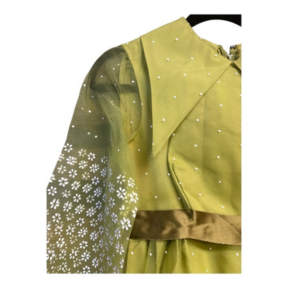 1970s Green Formal Dress/Gown, size s