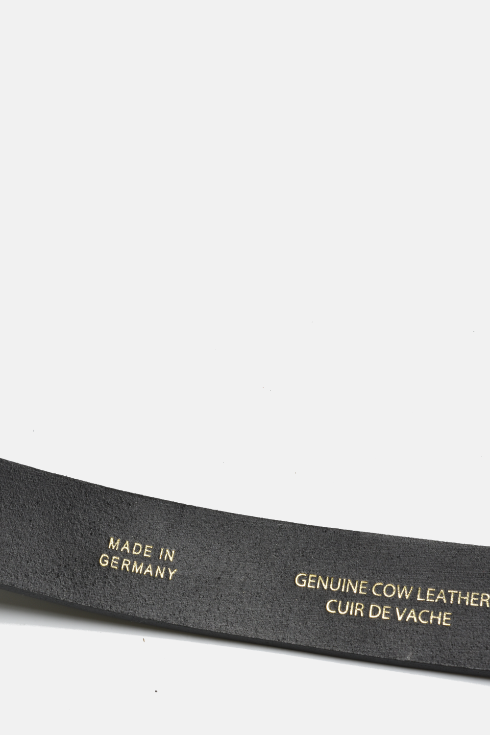 Genuine Black Leather Belt With Black Buckle, Men’s, 3 Sizes Available