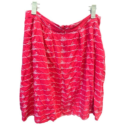 Vintage Brooklyn Industries Red Sailboat Skirt, size L