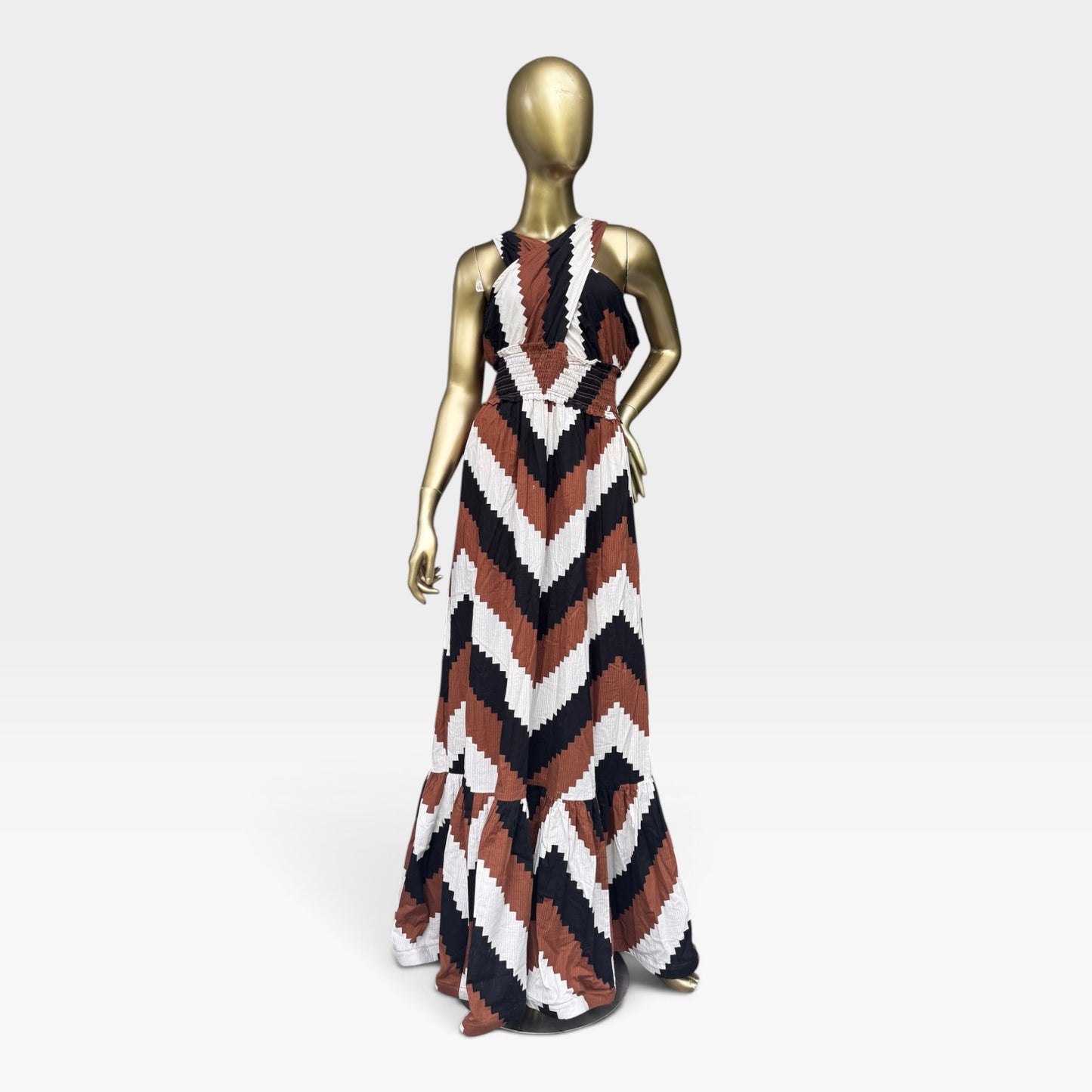 EUC Anthropologie Plenty by Tracy Reese Halter Maxi Dress, Size L