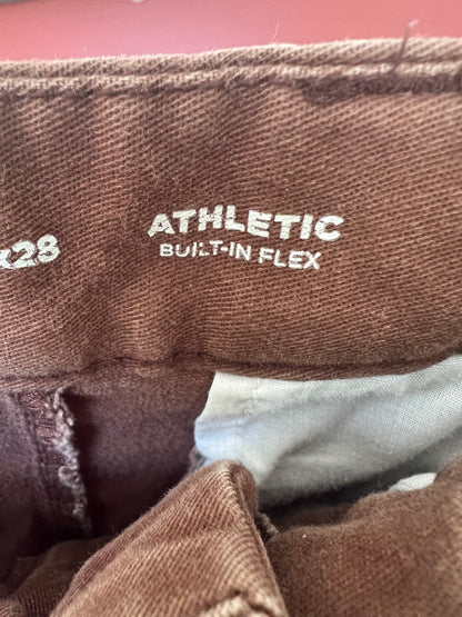 Old Navy Cut-Off Chino Brown Shorts, Size 28