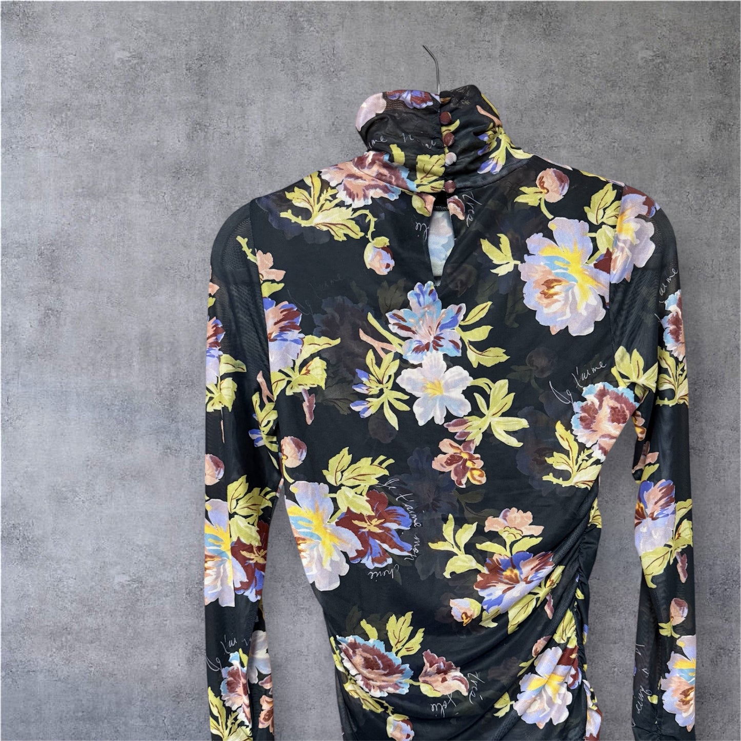 NWT Cinq a Sept Sheer Floral Top